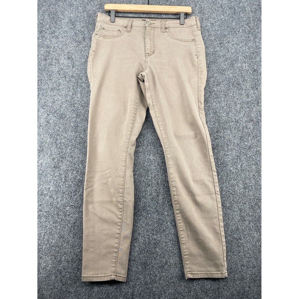 Aeropostale High Waisted Jegging Womens 12 Tan Khaki Stretch Skinny Casual Pants